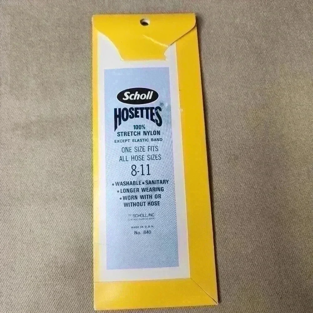 Scholl Hosettes Feet Pantyhose Hosiery Silky Nude Beige Size 8-11 (1) Pair 1971